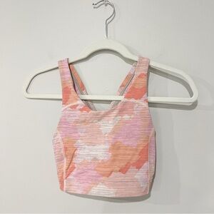 Outdoor Voices Pink Camo Sports Bra